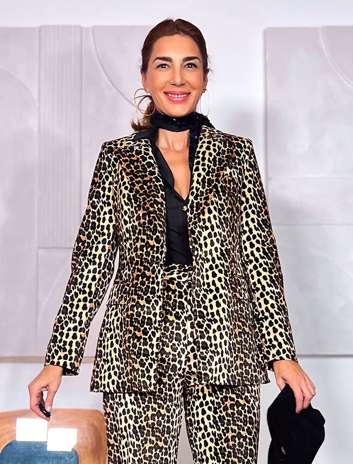 Chaqueta ideal de terciopelo print ÚLTIMA S