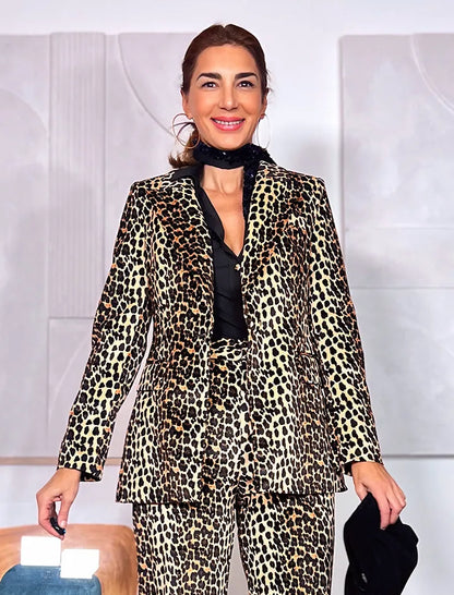 Chaqueta ideal de terciopelo print ÚLTIMA S