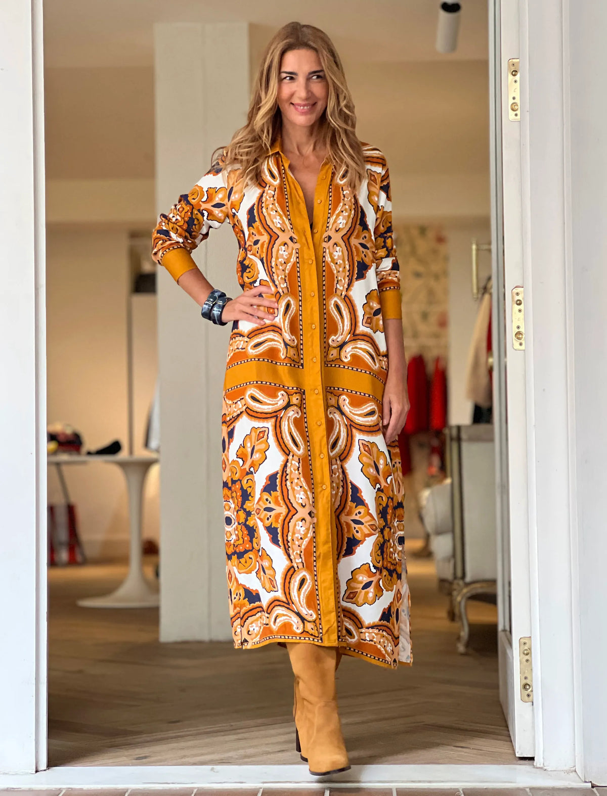 Vestido de viscosa Nuria Carolina
