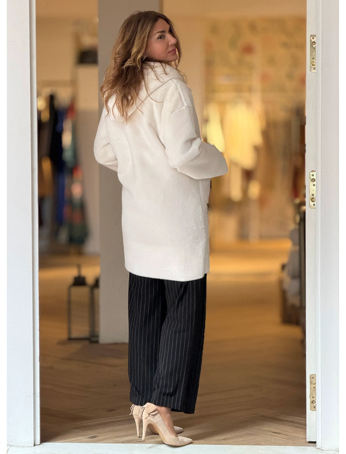Trench suave ideal blanca