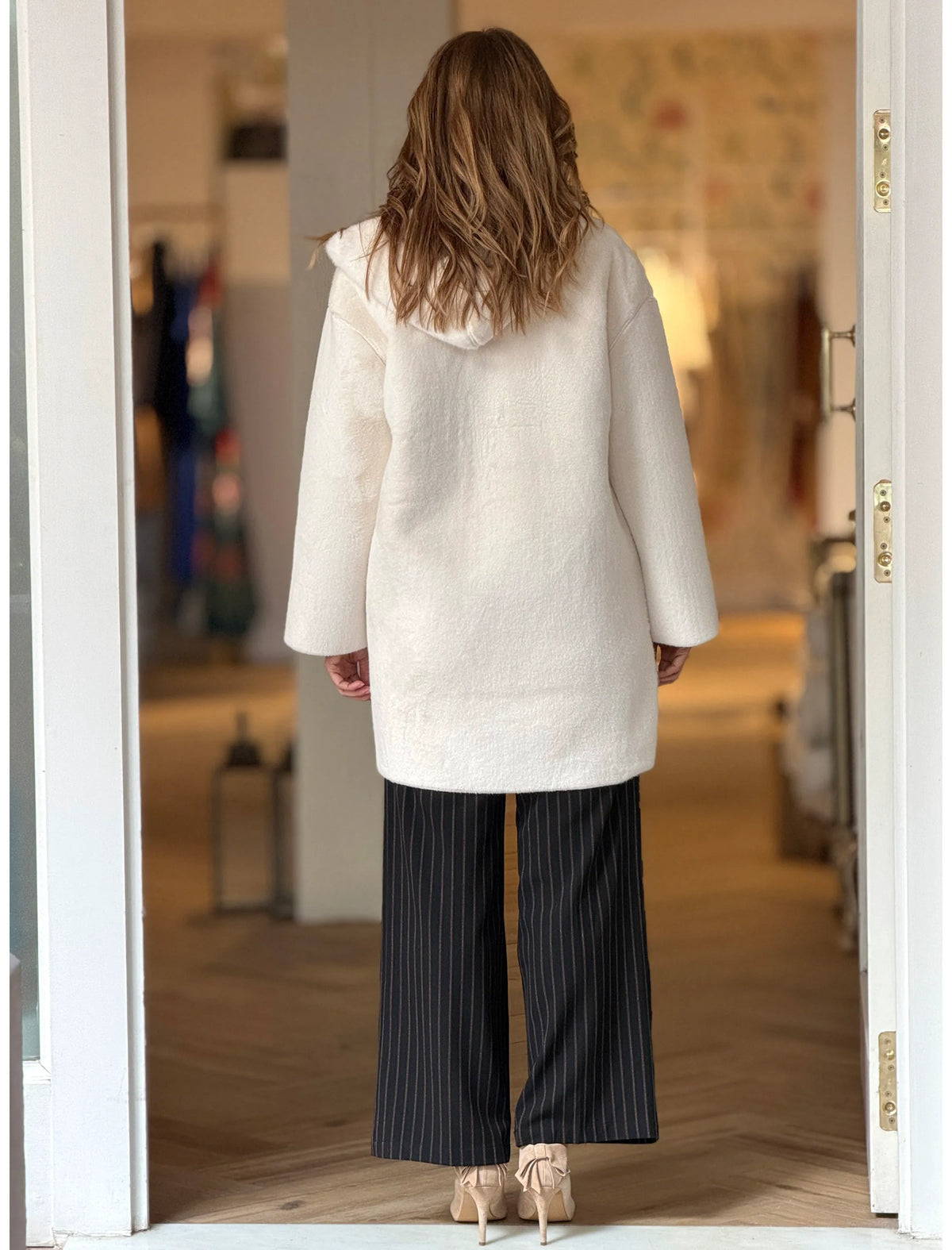 Trench suave ideal blanca