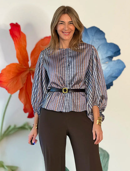Camisa mangas espectaculares geometric
