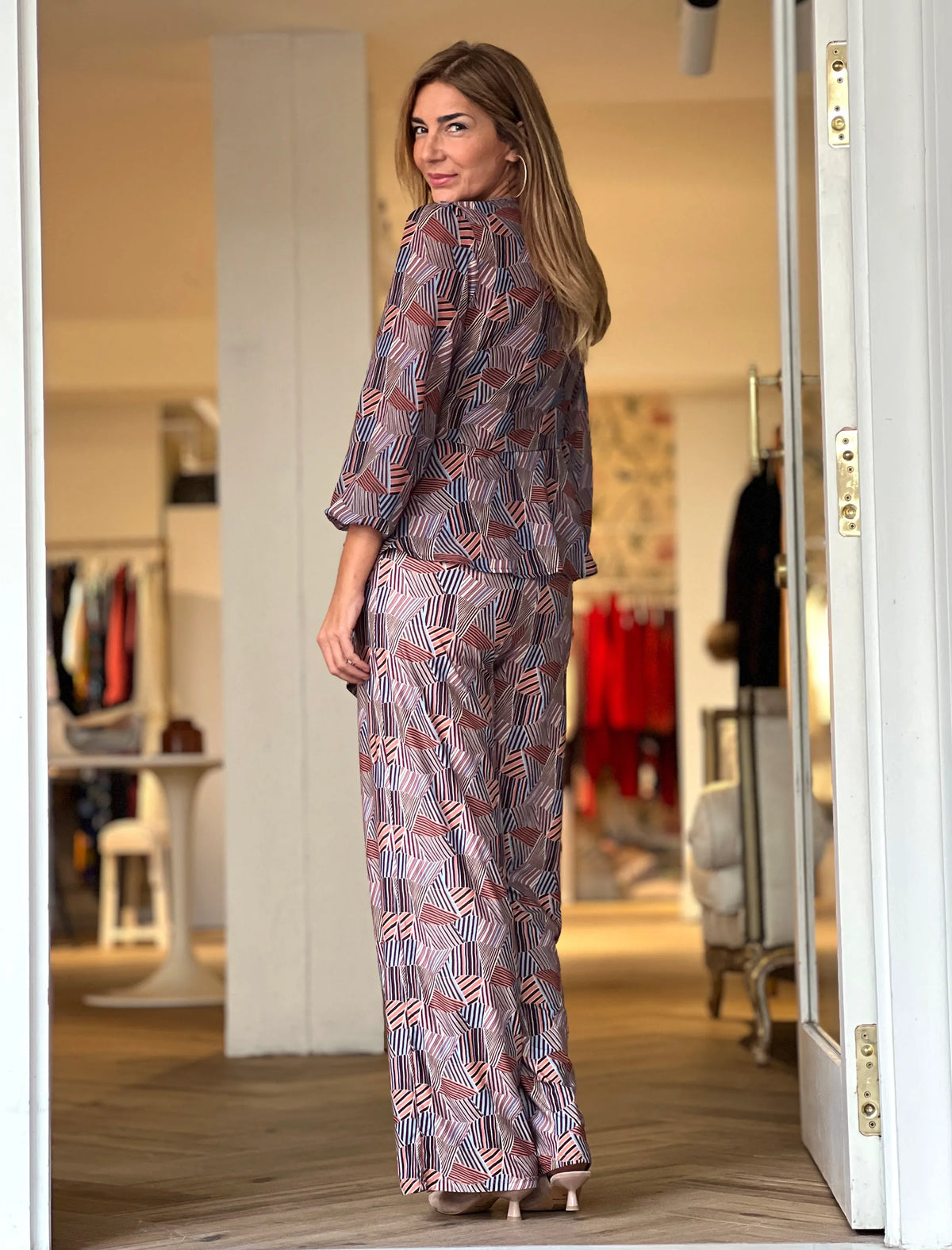 Pantalón de punto elástico chic