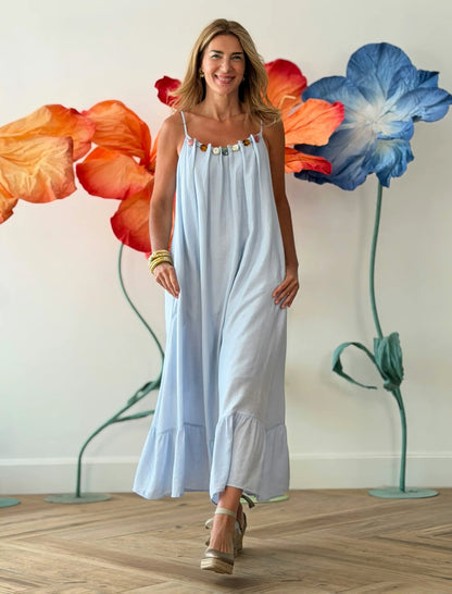 Vestido largo Celeste Marta
