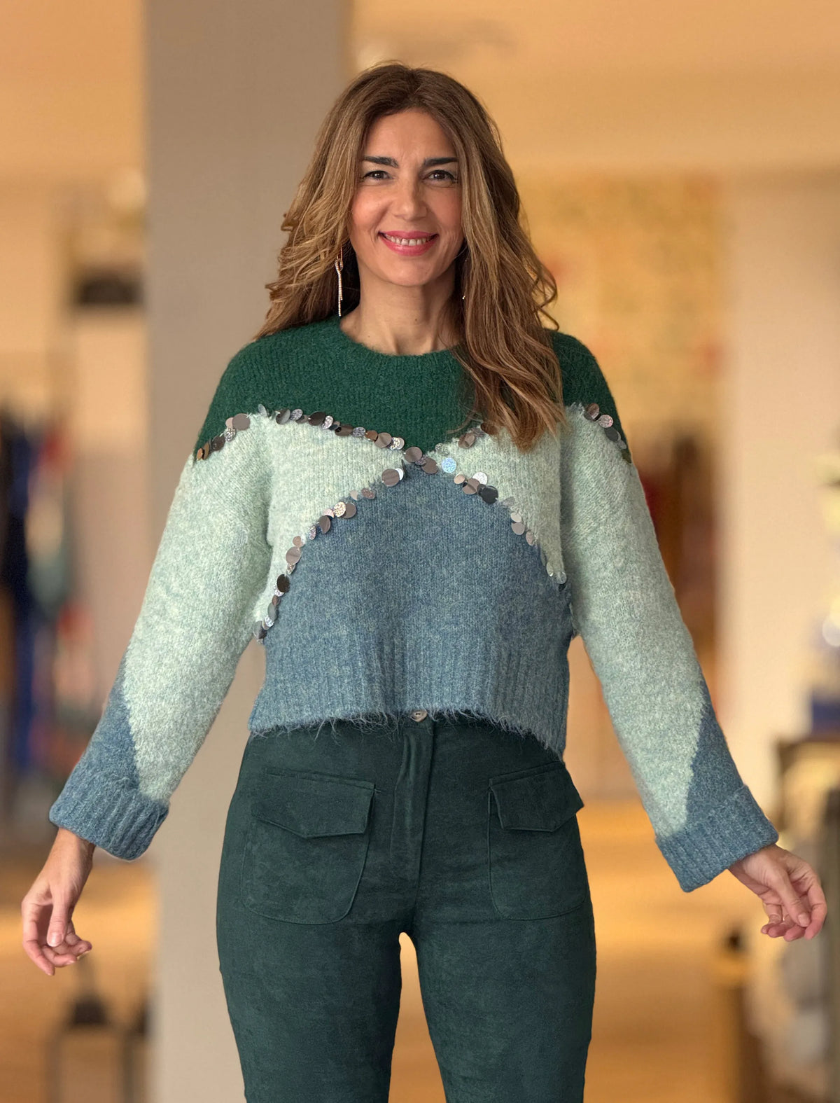 Jersey suave green