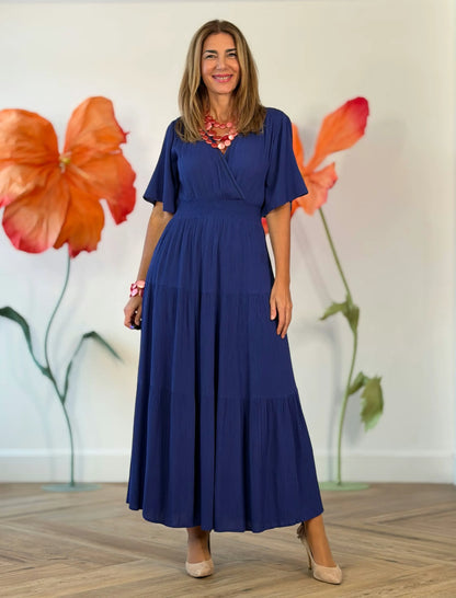 Vestido azul fluido Marta