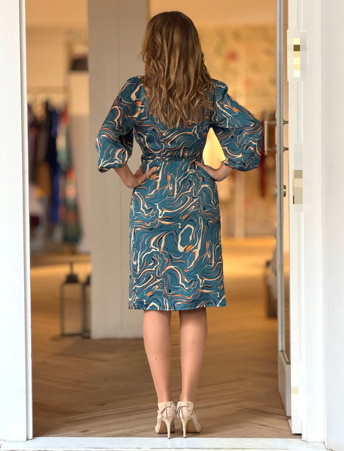 Vestido azul fluido Marta