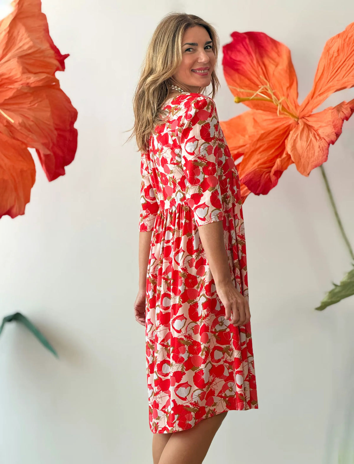 Vestido fluido amapola