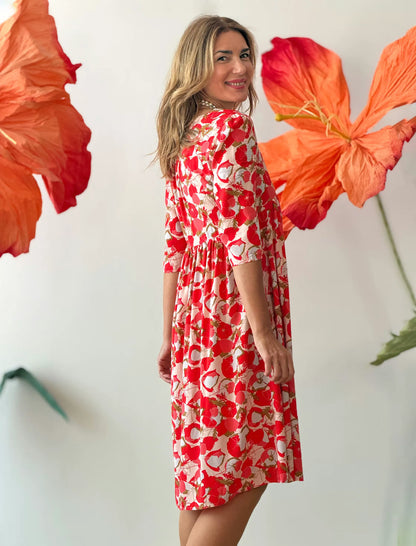 Vestido fluido amapola