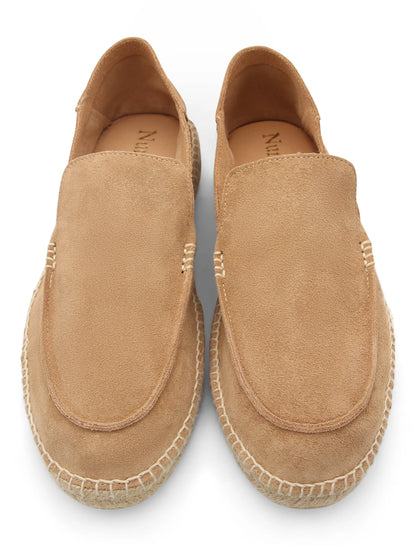 Alpargata de hombre mocasín chic camel