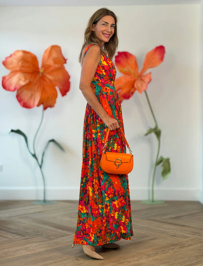 Vestido largo de flores romantic