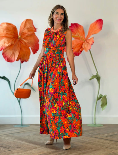 Vestido largo de flores romantic