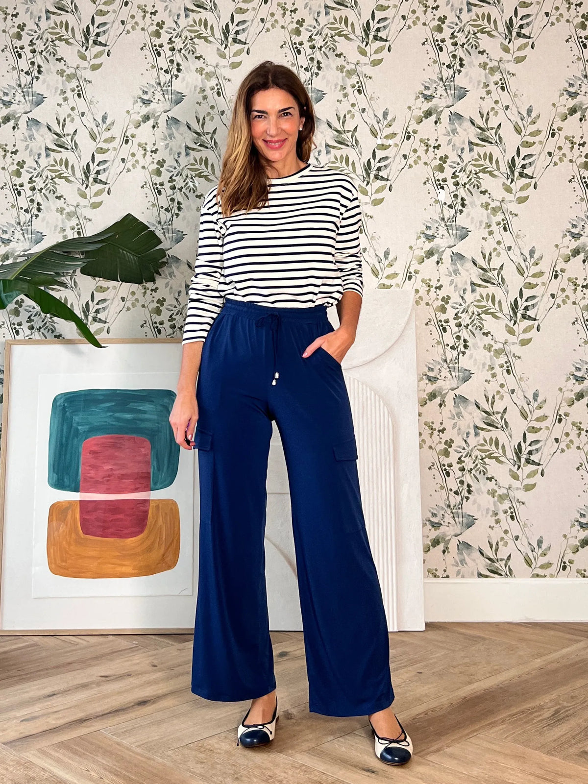 Pantalón cargo perfecto marino navy