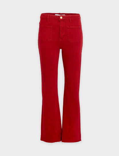 Jeans flare burgundy