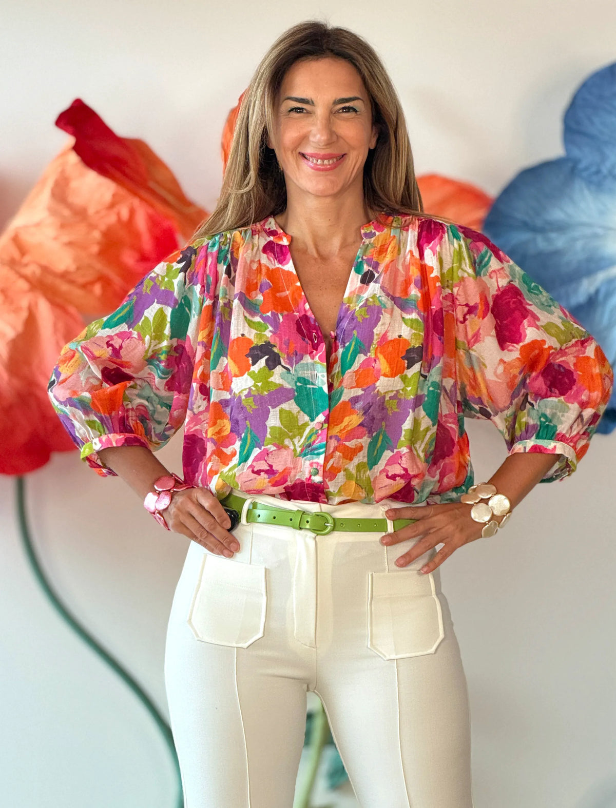 Pantalón ideal de bolsillos blanco