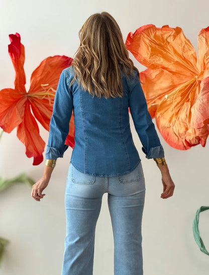 Camisa vaquera de mujer básica