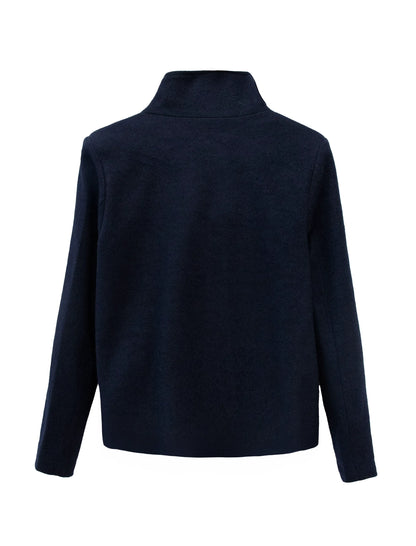 Chaqueta supersuave de botones negro
