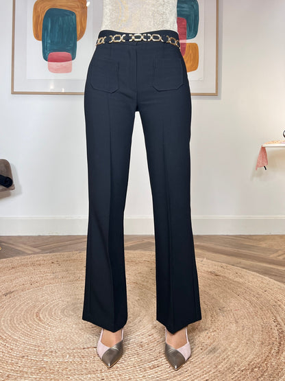 Pantalón ideal de bolsillos negro