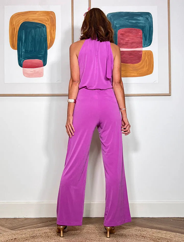 Pantalón punto rosa soft favorecedor