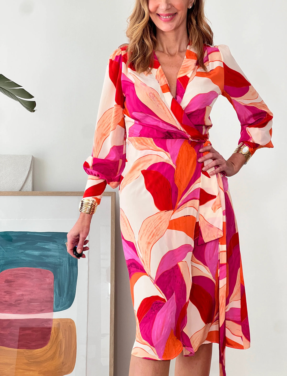 Vestido fluido floral