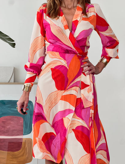 Vestido fluido floral