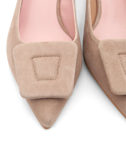 Zapato destalonado Kitten chic camel